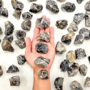 1 LB Smoky Quartz Crystals Raw Bulk Rough Gemstones for Tumbling & Healing